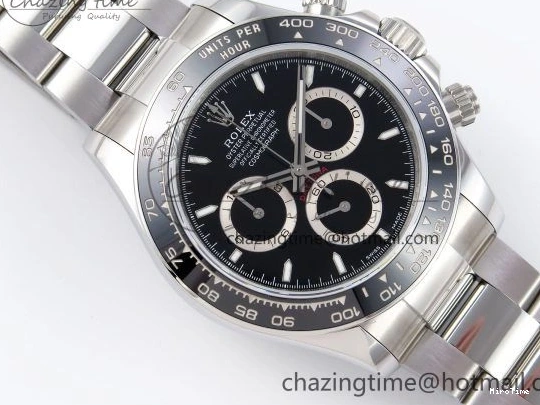 MiroTime 0422 Daytona 126500 QF 1:1 Best Edition 904L Steel Black Dial on SS Braclet SH4131 V ZeroBulk 1296